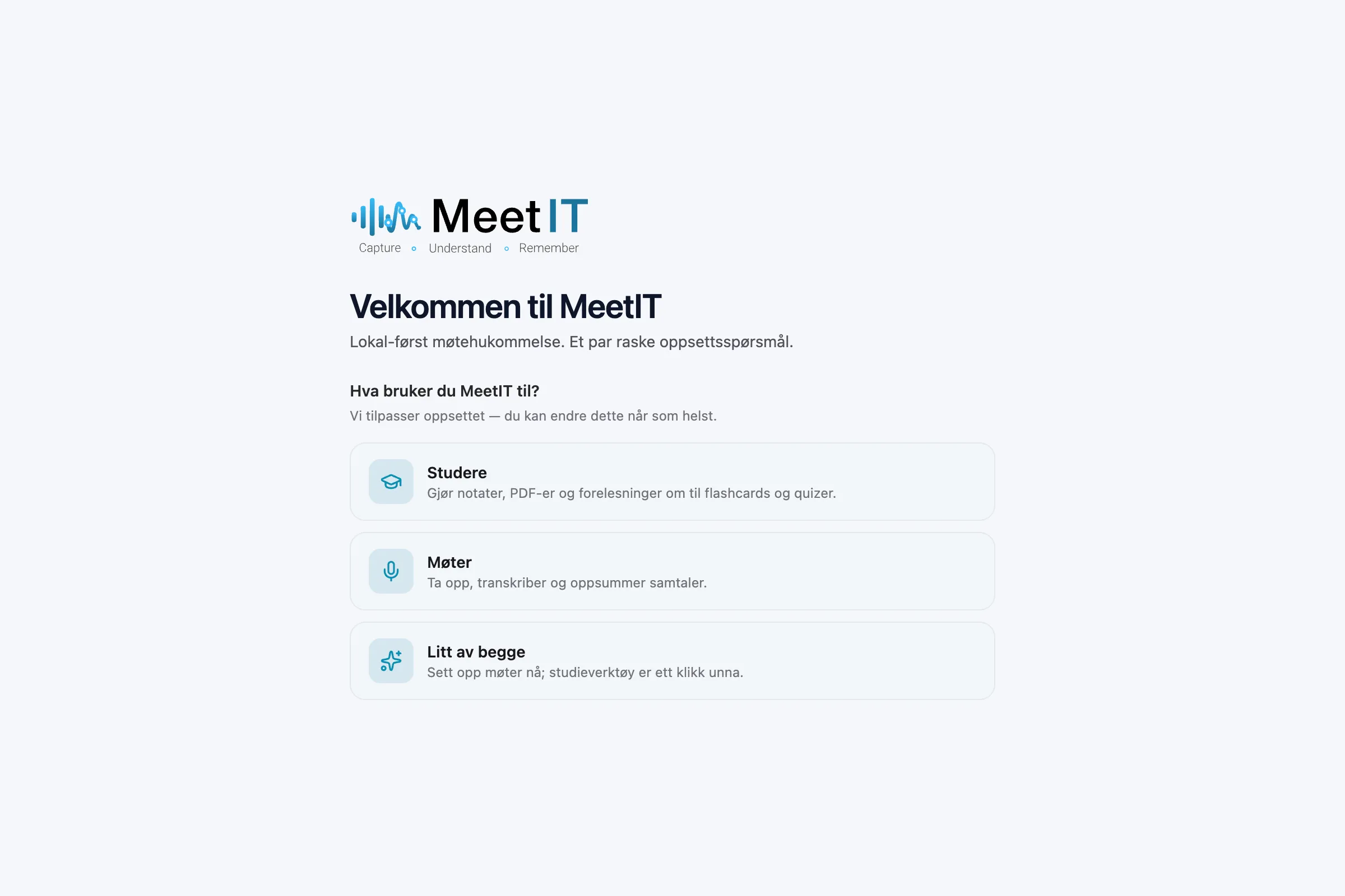 Velg hva du er her for